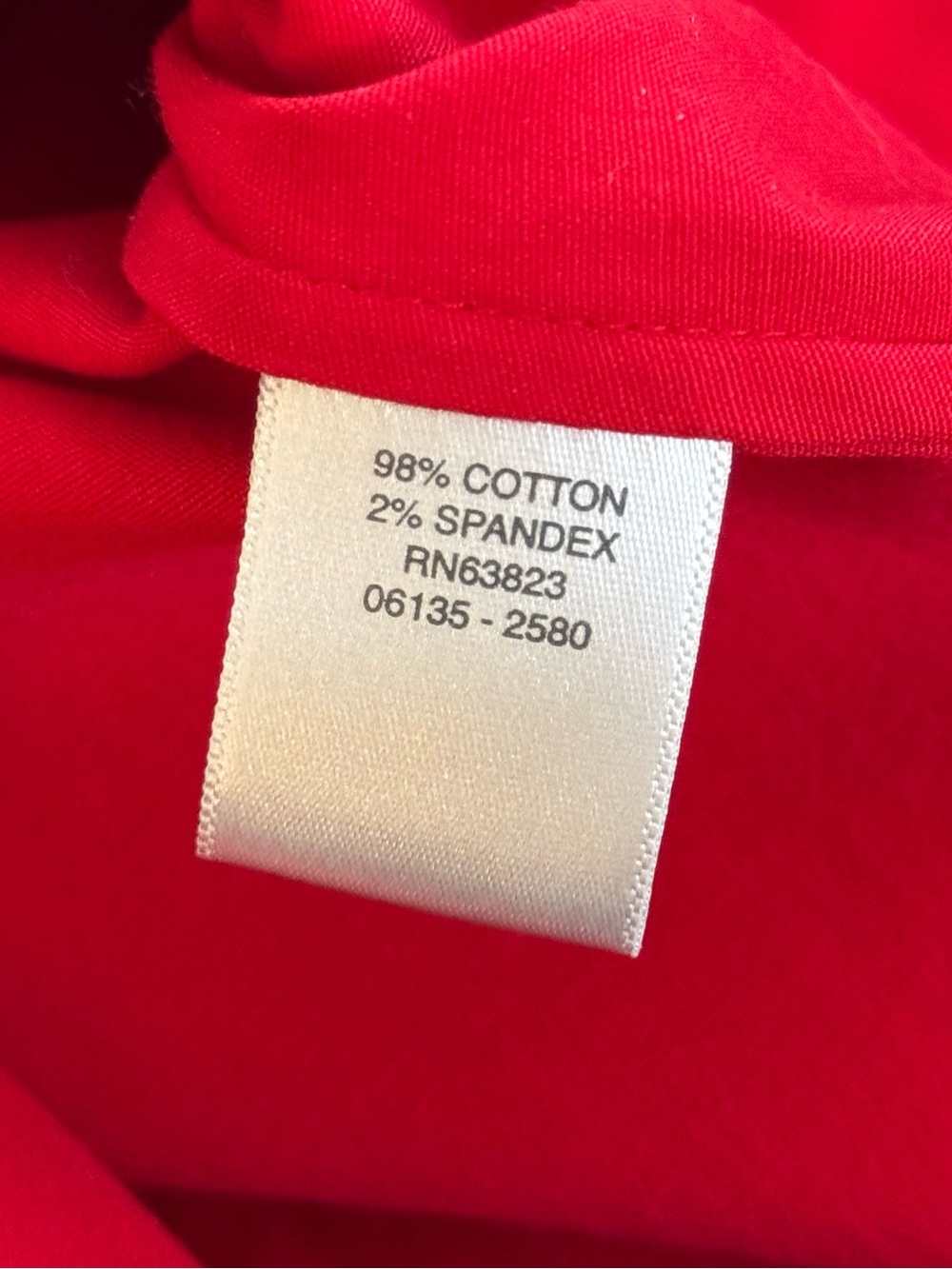 Christopher & Banks Red Cotton 3/4 sleeve lightweight Jacket - Picture 10 of 10